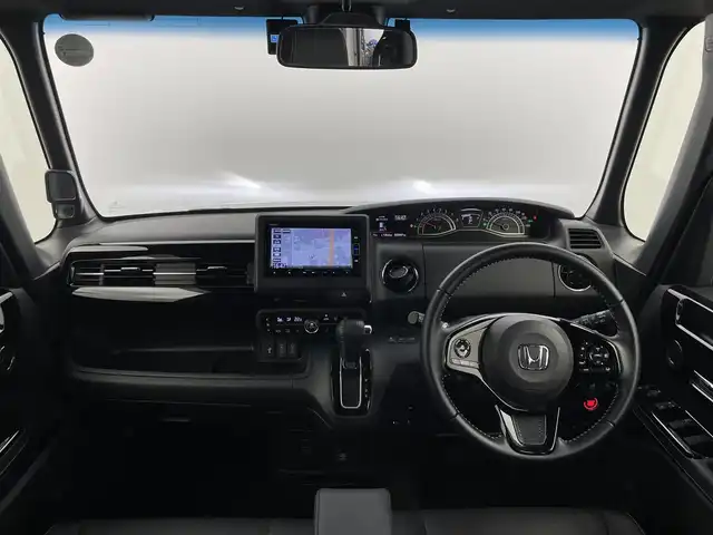ホンダ Ｎ ＢＯＸ カスタム L ターボ 富山県 2021(令3)年 2.2万km プラチナホワイトパール 純正ナビ（AM/FM/CD/DVD/SD/USB/BT）/フルセグTV/バックカメラ/両側パワースライドドア/アダプティブクルーズコントロール/衝突被害軽減ブレーキ/レーンキープアシスト/オートマチックハイビーム/LEDヘッドライト/クリアランスソナー/ハーフレザーシート/前席シートヒーター/ETC/ドライブレコーダー/スマートキー/プッシュスタート/パドルシフト/純正15インチAW/純正フロアマット