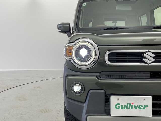 スズキ ハスラー HYBRID X 茨城県 2020(令2)年 3.3万km クールカーキPM ８インチナビ　/バックカメラ　/シートヒーター　/衝突被害軽減ブレーキ　/ビルドインＥＴＣ　/レーンキープアシスト　/オートライト　/ＬＥＤヘッドライト　/レザーシートカバー　/アイドリングストップ　/スマートキー