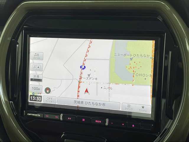 スズキ ハスラー HYBRID X 茨城県 2020(令2)年 3.3万km クールカーキPM ８インチナビ　/バックカメラ　/シートヒーター　/衝突被害軽減ブレーキ　/ビルドインＥＴＣ　/レーンキープアシスト　/オートライト　/ＬＥＤヘッドライト　/レザーシートカバー　/アイドリングストップ　/スマートキー