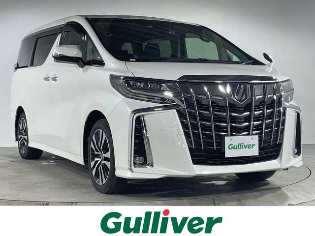 トヨタ アルファード S Cパッケージ 福岡県 2022(令4)年 2.7万km ホワイトパールクリスタルシャイン 登録時走行距離　２６６７８ｋｍ/ワンオーナー/禁煙車/革シート/ドライブレコーダー（前後）/純正ナビ（オプション）/AM/FM/CD/DVD/Bluetooth/TVフルセグ/フリップダウンモニター/サンルーフ/ETC/バックカメラ/デジタルインナーミラー/ステアリングスイッチ/レーダークルコン/トヨタセーフティセンス/シートメモリー/シートヒーター，クーラー/ハンドルヒーター/パワーシート（前後）/両側パワースライドドア/パワーバックドア/パワーステアリング/パワーウィンドウ/nanoe/プッシュスタート/ドアバイザー/プッシュスタート