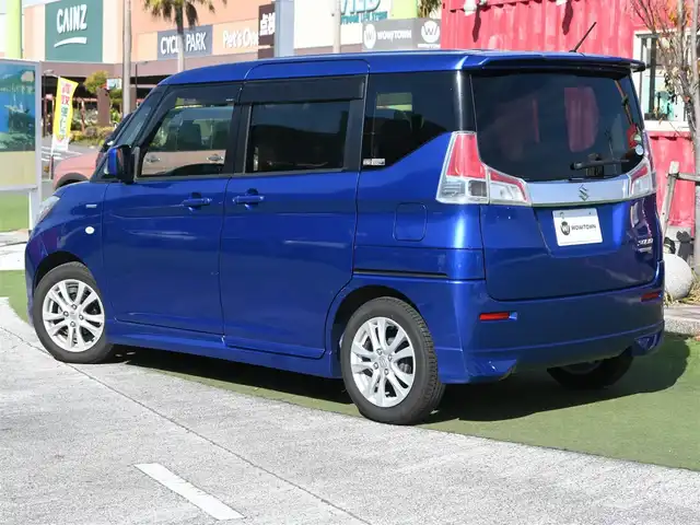 スズキ ソリオ HV MX Dカメラ ブレーキS 千葉県 2015(平27)年 5.2万km ブーストブルーパールメタリック デュアルカメラブレーキサポート/左パワースライドドア/右イージークローザードア/社外メモリーナビ/地デジTV/【CD再生機能　Bluetooth接続】/ETC/純正15インチアルミホイル/携帯リモコン