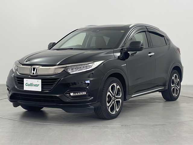 ホンダ ヴェゼル ハイブリッド Z ホンダセンシング 群馬県 2019(平31)年 5.5万km クリスタルブラックパール 純正ナビ　バックカメラ　ハーフレザーシート　シートヒーター　コンフォートビューパッケージ　パドルシフト　ビルトインＥＴＣ　アダプティブクルーズコントロール　衝突被害軽減ブレーキ　スマートキー　ＬＥＤ