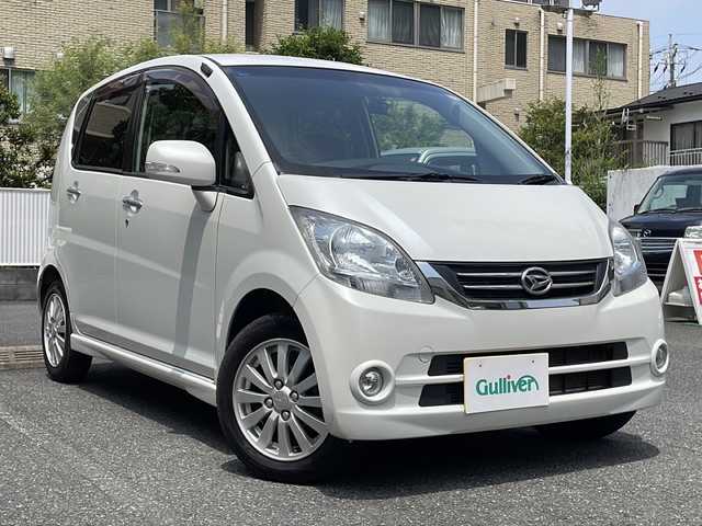 ダイハツ ムーヴ X VSⅡ 埼玉県 2010(平22)年 4.1万km パールホワイトⅢ 登録時４１０８６ｋｍ/純正SDナビ/FM/AM/CD/ワンセグTV/ミュージックサーバー/ABS/社外ETC/前後ドライブレコーダー（CAR-062）/電動格納ミラー/ウィンカーミラー/AAC/ハロゲンヘッドライト/フォグランプ/純正フロアマット/ドアバイザー/スマートキー×１/板キー×１/保証書/取扱説明書/ドライブレコーダー取扱説明書