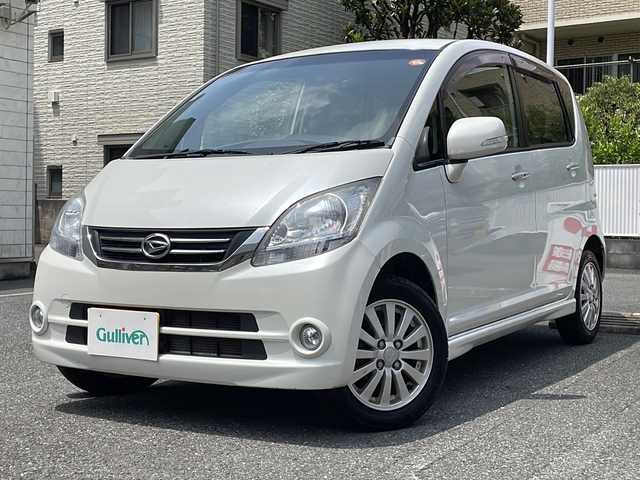 ダイハツ ムーヴ X VSⅡ 埼玉県 2010(平22)年 4.1万km パールホワイトⅢ 登録時４１０８６ｋｍ/純正SDナビ/FM/AM/CD/ワンセグTV/ミュージックサーバー/ABS/社外ETC/前後ドライブレコーダー（CAR-062）/電動格納ミラー/ウィンカーミラー/AAC/ハロゲンヘッドライト/フォグランプ/純正フロアマット/ドアバイザー/スマートキー×１/板キー×１/保証書/取扱説明書/ドライブレコーダー取扱説明書