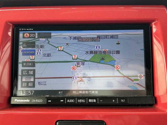 スズキ ハスラー Jスタイル 岡山県 2015(平27)年 10万km フェニックスレッドパール/ホワイト2トーンルーフ 登録時走行距離99790km/社外7インチナビ/フルセグTV(AM.FM.CD.DVD.TV.BT)/バックカメラ/ETC/ドライブレコーダー/シートヒーター/衝突軽減ブレーキ/レーンキープアシスト/ベンチシート/フルフラットシート/オートライト/アイドリングストップ/純正フロアマット