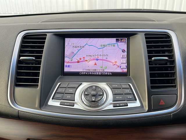 日産 ティアナ 250XV 三重県 2009(平21)年 8.1万km サファイアブラック 純正ナビ/バックカメラ/ETC/スペアスマートキー/ミラータイプレーダー探知機/パワーシート/オットマン/メモリーシート/ウッドコンピステア/ステアスイッチ/オートライト/電格ウィンカーミラー/禁煙車