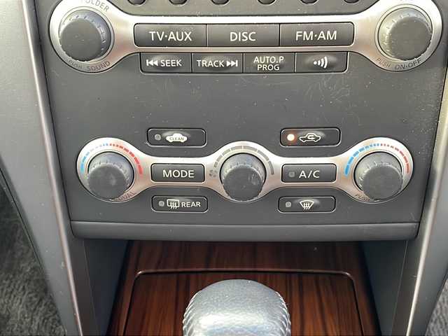 日産 ティアナ 250XV 三重県 2009(平21)年 8.1万km サファイアブラック 純正ナビ/バックカメラ/ETC/スペアスマートキー/ミラータイプレーダー探知機/パワーシート/オットマン/メモリーシート/ウッドコンピステア/ステアスイッチ/オートライト/電格ウィンカーミラー/禁煙車