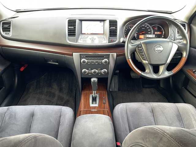 日産 ティアナ 250XV 三重県 2009(平21)年 8.1万km サファイアブラック 純正ナビ/バックカメラ/ETC/スペアスマートキー/ミラータイプレーダー探知機/パワーシート/オットマン/メモリーシート/ウッドコンピステア/ステアスイッチ/オートライト/電格ウィンカーミラー/禁煙車