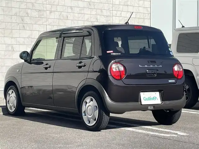 スズキ ラパン L 宮崎県 2017(平29)年 10.9万km 茶 純正ナビゲーション（CN-RE03WD）/　AM FM CD DVD BT TV/ドライブレコーダー/衝突軽減ブレーキ/アイドリングストップ/シートヒーター/ETC車載器/スマートキー/プッシュスタート/取説/保証書