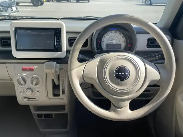 スズキ ラパン L 宮崎県 2017(平29)年 10.9万km 茶 純正ナビゲーション（CN-RE03WD）/　AM FM CD DVD BT TV/ドライブレコーダー/衝突軽減ブレーキ/アイドリングストップ/シートヒーター/ETC車載器/スマートキー/プッシュスタート/取説/保証書