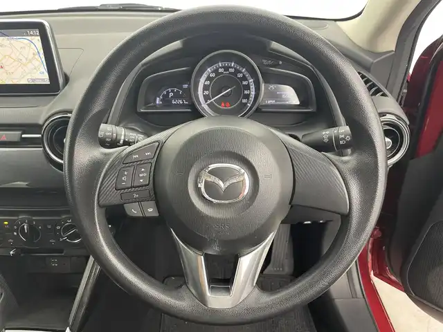 マツダ デミオ XD 富山県 2014(平26)年 6.3万km ソウルレッドプレミアムメタリック 純正ナビ（AM/FM/BT/USB）/バックカメラ/ドライブレコーダー/ETC/衝突被害軽減システム/横滑り防止装置/アイドリングストップ/純正アルミホイール/純正フロアマット/ハロゲンライト/ステアリングスイッチ/電動格納ミラー/スマートキー/スペアキー