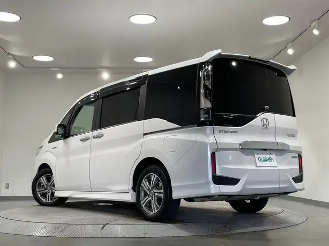 ホンダ ステップワゴン スパーダ ハイブリッド G EX ホンダセンシング 愛知県 2018(平30)年 3.8万km プラチナホワイトパール 純正１０インチナビ/両側パワースライドドア/衝突軽減ブレーキ/レーダークルーズコントロール/レーンキープアシスト/先行車発進告知/わくわくゲート/バックカメラ/ドライブレコーダー/ビルトインＥＴＣ/ハーフレザー/シートヒーター/ＬＥＤヘッドライト/USB入力端子/ISOFIX/純正フロアマット/純正16インチアルミホイール