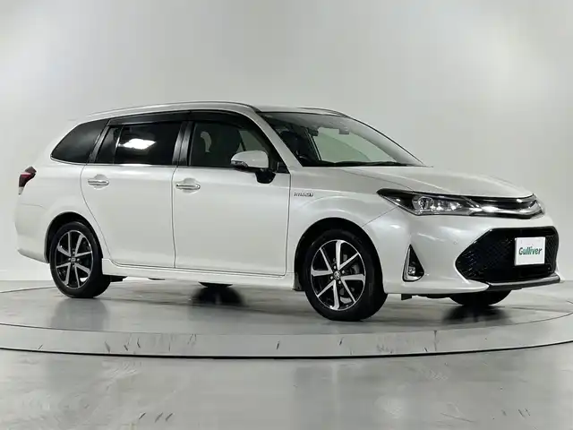 トヨタ カローラ フィールダー ハイブリッドG ダブルバイビー 佐賀県 2017(平29)年 12.2万km ホワイトパールクリスタルシャイン 衝突軽減ブレーキ/社外7インチナビ/CD/DVD/フルセグTV/Bluetooth/クリアランスソナー /前後ドライブレコーダー/クルーズコントロール/LEDライト/オートライト/オートハイビーム/フォグライト /純正16インチアルミホイール/純正フロアマット/ハーフレザーシート /ISOFIXシート/革巻きステアリング/スマートキー