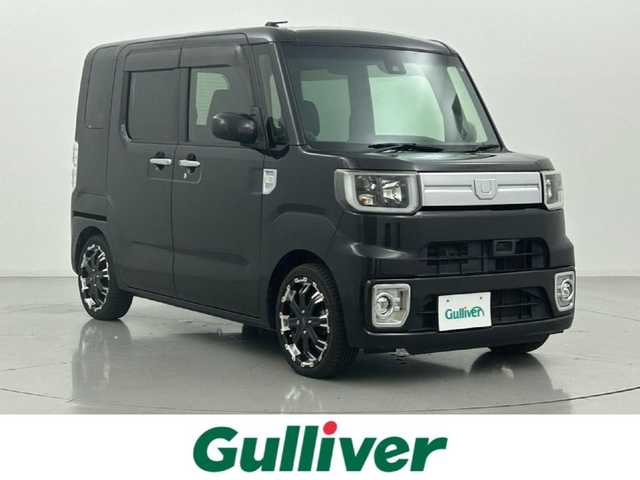 ダイハツ ウェイク G ターボ SA Ⅱ 熊本県 2017(平29)年 6.4万km ブラックマイカメタリック ・純正ナビ/CD/SD/TV  NMCK-W66D/・バックカメラ/・両側パワースライドドア/・ETC/・スマートアシスト２/・衝突警報機能/・衝突回避支援ブレーキ機能/・車線逸脱警報機能/・誤発進抑制機能(前方)/・誤発進抑制機能(後方)/・先行車発進お知らせ機能/・アイドリングストップ/・プッシュスタート/・スマートキー/・ターボ/・LEDヘッドライト/・フォグランプ/・社外16インチアルミホイール/・社外フロアマット/・ドアバイザー