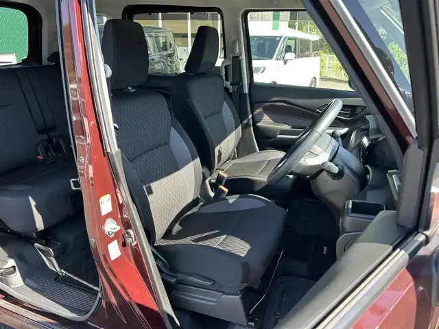 スズキ ソリオ バンディット HV MV 愛媛県 2021(令3)年 1.9万km メロウディープレッドパール 純正９インチナビ　フルセグＴＶ　スマホ連携　アップルカープレイ　全方位モニター　パワースライドドア　デュアルカメラブレーキサポート　ＥＴＣ　　コーナーセンサー　ヘッドアップディスプレイ　シートヒーター