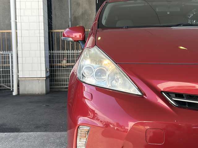 トヨタ プリウス α S ツーリングセレクション 京都府 2012(平24)年 9.9万km レッドマイカメタリック 純正ＳＤナビ(NSZT-W62G)/フルセグＴＶ　/Bluetooth/純正エアロ（Ｆ／Ｒ）　/禁煙　/バックカメラ　/スマートキー　/純正ＡＷ１７インチ　/オールオートウィンドウ　/電動格納ウィンカーミラー　/ＣＤ／ＤＶＤ再生機能　/Ｗサイドエアバッグ