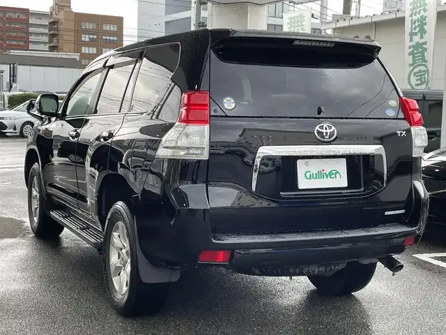 トヨタ ランドクルーザー プラド TX 福岡県 2011(平23)年 4.9万km ブラック ワンオーナー/純正ディーラーナビ（NSDN-W60）/ワンセグTV/CD/DVD/バックカメラ/ビルトインETC/ステップ/ドアバイザー/純正アルミホイール/純正フロアマット/プッシュスタート/2列シート/5名乗り/パワーウィンドウ/ブラウンウッド付ハンドル/スペアタイヤ/取扱説明書/スペアキー/スマートキー