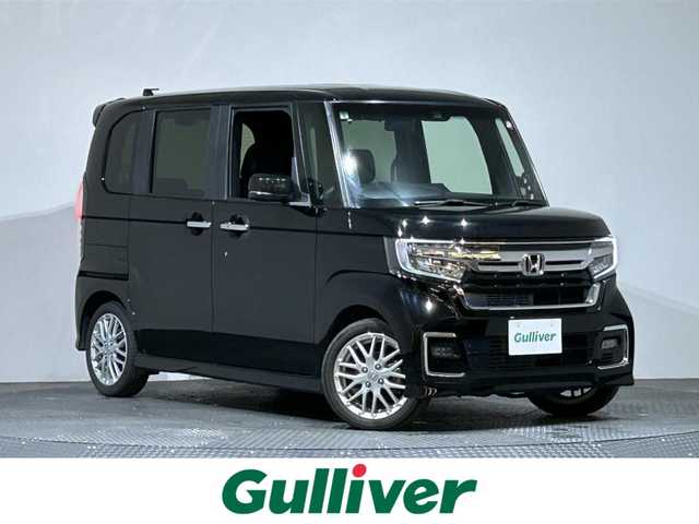 ホンダ Ｎ ＢＯＸ カスタム L ターボ 愛媛県 2022(令4)年 3.4万km クリスタルブラックパール パナソニックナビ【CN-HE01D】/   CD.DVD.BT.TV/バックカメラ/前席シートヒーター/シートヒーター/シートバックテーブル/ホンダセンシング