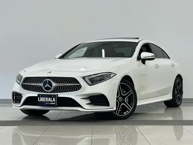 メルセデス・ベンツ ＣＬＳ４５０ 4マチック スポーツ 岡山県 2018(平30)年 4万km ダイヤモンドホワイト エクスクルーシブ　/ブルメスターサウンド　/ＳＲ　/黒レザー　/純正ＨＤＤナビ　/３６０°カメラ　/フルセグ　/シートヒーター　/エアーシート　/ＲＳＰ　/パワーリアゲート　/アンビエントライト　/純正１９インチＡＷ　/ＡＨＢ /エアバランpk/AppleCarPlay/AndoroidAuto/ESP/アンビエントライト/ETC