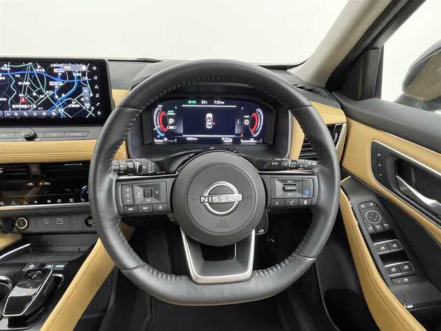 日産 エクストレイル G e－4ORCE 埼玉県 2022(令4)年 1.9万km ベージュⅡ ワンオーナー・保証書/4WD/走行18/870キロ（登録時）/プロパイロットシステム/日産コネクトナビゲーションシステム/アラウンドビューカメラ/フルセグTV/Bluetoothオーディオ/USB入力/ワイヤレス充電器/ナビ連動純正ドライブレコーダー前後/タンナッパレザーシート/前席パワーシート/全席シートヒーター/D席メモリーシート/インテリジェントキー×2/プッシュスタート/パワーバックドア/LEDヘッドライト/LEDフォグランプ/純正19インチアルミ/ルーフレール/オートエアコン/WエアB＋サイドエアB/純正デュアルカーペット/ロールサンシェード/取説あり