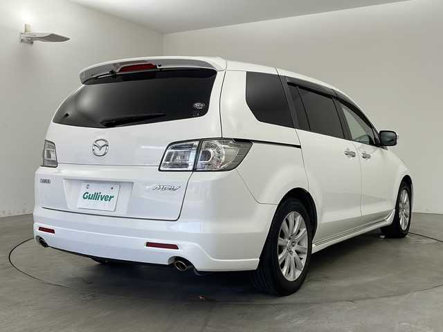 マツダ ＭＰＶ 23C Sporty Pack 兵庫県 2007(平19)年 7.7万km クリスタルホワイトパールマイカ ・社外ナビ/・TV/HDD/DVD/AM/FM/・両側パワースライドドア/・ウォークスルー/・純正フロアマット/・電動格納ミラー/・リアオートエアコン/・純正17インチアルミホイール/・HIDヘッドライト/・オートライト/・ETC/・スマートキー//・ナビボタン不良/・ナビ開閉不良