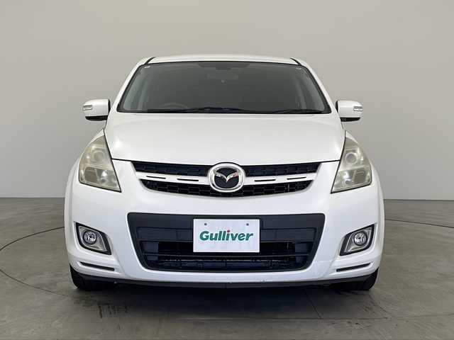 マツダ ＭＰＶ 23C Sporty Pack 兵庫県 2007(平19)年 7.7万km クリスタルホワイトパールマイカ ・社外ナビ/・TV/HDD/DVD/AM/FM/・両側パワースライドドア/・ウォークスルー/・純正フロアマット/・電動格納ミラー/・リアオートエアコン/・純正17インチアルミホイール/・HIDヘッドライト/・オートライト/・ETC/・スマートキー//・ナビボタン不良/・ナビ開閉不良