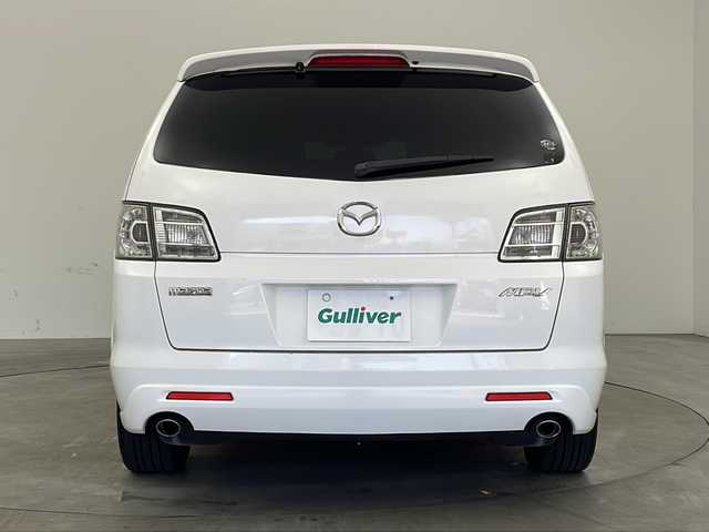 マツダ ＭＰＶ 23C Sporty Pack 兵庫県 2007(平19)年 7.7万km クリスタルホワイトパールマイカ ・社外ナビ/・TV/HDD/DVD/AM/FM/・両側パワースライドドア/・ウォークスルー/・純正フロアマット/・電動格納ミラー/・リアオートエアコン/・純正17インチアルミホイール/・HIDヘッドライト/・オートライト/・ETC/・スマートキー//・ナビボタン不良/・ナビ開閉不良