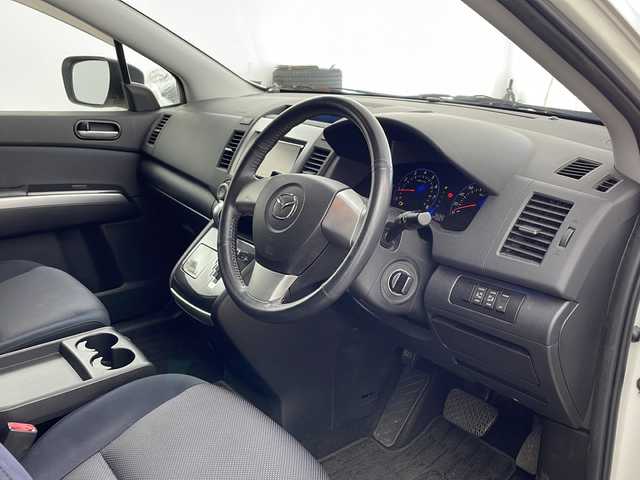 マツダ ＭＰＶ 23C Sporty Pack 兵庫県 2007(平19)年 7.7万km クリスタルホワイトパールマイカ ・社外ナビ/・TV/HDD/DVD/AM/FM/・両側パワースライドドア/・ウォークスルー/・純正フロアマット/・電動格納ミラー/・リアオートエアコン/・純正17インチアルミホイール/・HIDヘッドライト/・オートライト/・ETC/・スマートキー//・ナビボタン不良/・ナビ開閉不良
