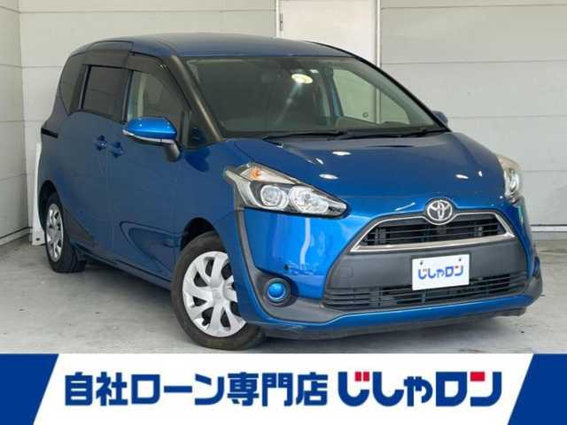 トヨタ シエンタ G 沖縄県 2016(平28)年 6.9万km コバルトブルーメタリック (株)IDOMが運営する【じしゃロンコザ店】の自社ローン専用車両になりますこちらは現金またはオートローンご利用時の価格です。自社ローンご希望の方は別途その旨お申付け下さい/純正ナビ/フルセグＴＶ　/ＥＴＣ　　/バックカメラ　/ドライブレコーダー前後　/衝突被害軽減ブレーキ　/両側パワースライドドア　/アイドリングストップ　/プッシュスタート/スマートキー/オートライト