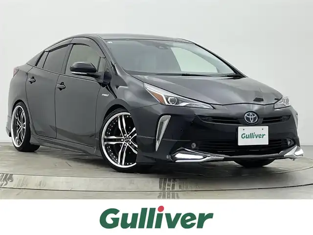 トヨタ プリウス Sツーリングセレクション 宮城県 2019(令1)年 5.2万km アティチュードブラックマイカ F.S.Rエアロ/ＲＳＲダウンサス/１９インチアルミホイール/純正ナビ/フルセグTV/Bluetooth/CD/DVD/バックモニター/ＥＴＣ/シートヒーター/アダプティブクルーズコントロール/クリアランスソナー/合皮シート/トヨタセーフティセンス/ＬＥＤヘッドランプ/フォグランプ/禁煙車