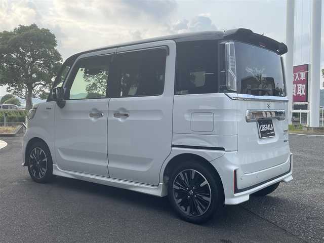 スズキ スペーシア カスタム HYBRID XS 宮崎県 2020(令2)年 6.1万km ピュアホワイトパール/ブラック2トーン ワンオーナー/禁煙車/全方位モニター/スズキセーフティ/純正SDナビ【CN-RZ853】/・CD/・DVD/・Bluetooth /・フルセグ/・SD/・USB/バックカメラ/ビルトインETC/社外前後ドライブレコーダー/ステアリングリモコン/ハーフレザーシート /運転席シートヒーター/両側パワースライドドア/純正LEDヘッドライト/フロントフォグランプ/オートライト/アイドリングストップ/純正フロアマット/純正15インチアルミ/保証書/取扱説明書