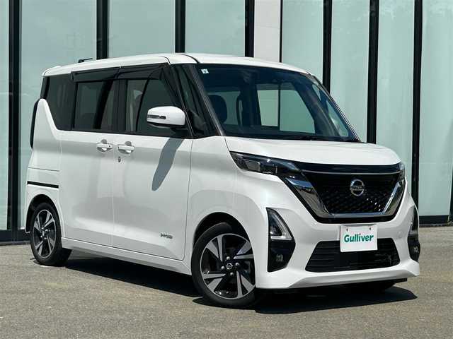 日産 ルークス HWS Gターボ プロパイロットED 大阪府 2021(令3)年 3.7万km ホワイトパール 純正ナビ/（フルセグTV/CD/DVD）/全方位カメラ　/両側パワースライドドア/前後ドライブレコーダー/純正フロアマット/純正15インチアルミホイール　/LEDヘッドランプ　/LEDフォグランプ/プロパイロット/エマージェンシーブレーキ/合皮シートカバー/TVキャンセラー有