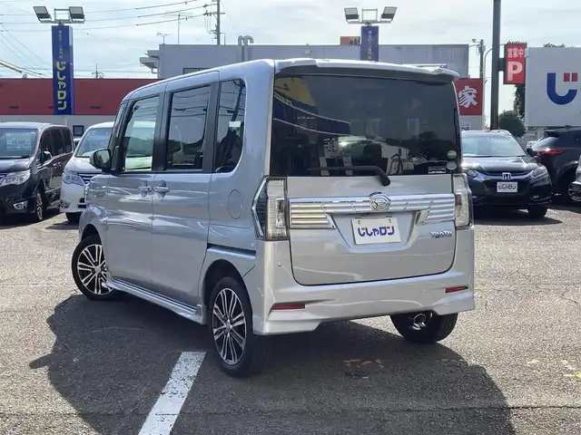 ダイハツ タント カスタムRS トップED LTD SAⅢ 静岡県 2018(平30)年 9.2万km ブライトシルバーメタリック (株)IDOMが運営する【じしゃロン焼津店】の自社ローン専用車両になります。こちらは現金またはオートローンご利用時の価格です。自社ローンご希望の方は別途その旨お申付け下さい /純正ＳＤナビ/（フルセグＴＶ/Ｂｌｕｅｔｏｏｔｈ接続/ＣＤ/ＤＶＤ）/両側パワースライドドア/スマートアシスト３/バックカメラ/３６０°カメラ/運転席シートヒーター/ＬＥＤヘッドライト/オートライト/オートハイビーム