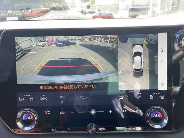 レクサス ＲＸ 350 Fスポーツ 神奈川県 2024(令6)年 0.6万km ホワイトノーヴァガラスフレーク ワンオーナー/サンルーフ/オレンジブレーキキャリパー/純正ナビ（フルセグTV/AM/FM/BT/USB/Miracast）/全方位カメラ/前後ドライブレコーダー/レーダークルーズコントロール/パドルシフト/クリアランスソナー/レーンキープアシスト/ブラインドスポットモニター/リヤクロストラフィックアラート/安心降車システム/パーキングサポートブレーキ/赤革シート/全席パワーシート/全席エアーシート＆シートヒーター/電動リアゲート/電動チルト/ステアリングヒーター/純正アルミ/ルーフレール/ETC2.0/スペアキー×1/カードキー×1/取扱説明書/保証書