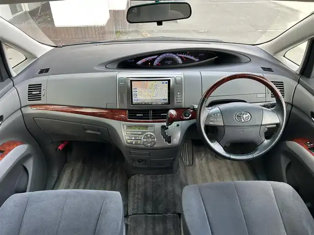 トヨタ エスティマ アエラス Gエディション 静岡県 2011(平23)年 7.3万km ブラック 社外アルパインナビ/BT/CD/DVD/フルセグTV/SD/HDD/ビルトインETC/クルーズコントロール/両側パワースライドドア/フリップダウンモニター/純正フロアマット/電動格納ミラー/フォグランプ