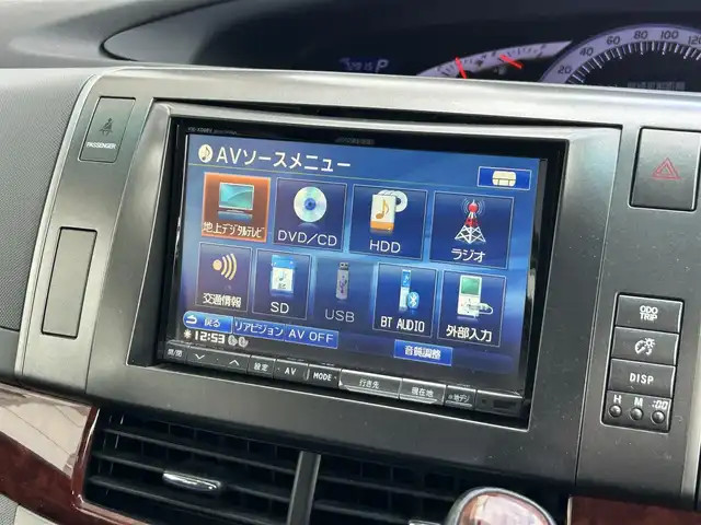 トヨタ エスティマ アエラス Gエディション 静岡県 2011(平23)年 7.3万km ブラック 社外アルパインナビ/BT/CD/DVD/フルセグTV/SD/HDD/ビルトインETC/クルーズコントロール/両側パワースライドドア/フリップダウンモニター/純正フロアマット/電動格納ミラー/フォグランプ