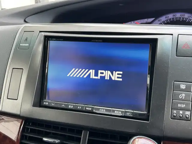 トヨタ エスティマ アエラス Gエディション 静岡県 2011(平23)年 7.3万km ブラック 社外アルパインナビ/BT/CD/DVD/フルセグTV/SD/HDD/ビルトインETC/クルーズコントロール/両側パワースライドドア/フリップダウンモニター/純正フロアマット/電動格納ミラー/フォグランプ