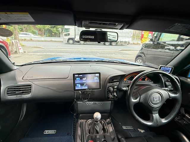ホンダ Ｓ２０００ タイプS 大阪府 2008(平20)年 13.9万km アペックスブルーパール /禁煙車//TypeS　専用カラー「アペックス・ブルーパール」//TypeS　専用装備/・ブラックエンブレム・フロントスポイラー・リアウイング・アルミシフトノブ・専用17インチアルミ//ブリッドフルバケットシート(D席)//メーカーオプション本革シート(N席)//ディーラーオプションハードトップ//無限マフラー//TEIN車高調//純正CDオーディオ・FM・AM・CD・MD//パナソニックポータブルナビ(CN-G1500VD)・ワンセグ・SD//HIDヘッドライト//キーレス//エンジンスタートボタン//レーダー探知機(GWR73SD)//スペアキー
