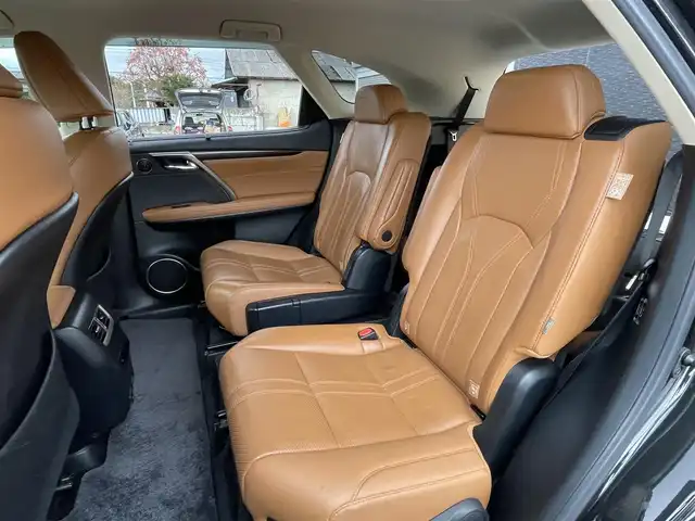 レクサス ＲＸ 450hL 栃木県 2021(令3)年 3.8万km グラファイトブラックガラスフレーク ワンオーナー/6人乗り/ヘッドアップディスプレイ/純正20インチアルミホイール/純正メモリナビ/フルセグテレビ/バックカメラ/クルーズコントロール（ACC）/ドアバイザー/プッシュスタート/パワーバックドア/フットトランクオープナー/ステアリングヒーター/シートヒーター/シートエアコン/Apple CarPlay/ETC