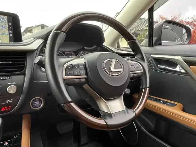 レクサス ＲＸ 450hL 栃木県 2021(令3)年 3.8万km グラファイトブラックガラスフレーク ワンオーナー/6人乗り/ヘッドアップディスプレイ/純正20インチアルミホイール/純正メモリナビ/フルセグテレビ/バックカメラ/クルーズコントロール（ACC）/ドアバイザー/プッシュスタート/パワーバックドア/フットトランクオープナー/ステアリングヒーター/シートヒーター/シートエアコン/Apple CarPlay/ETC