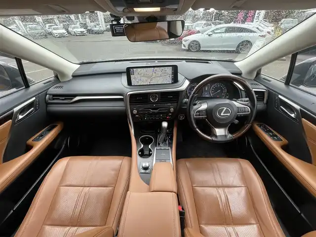 レクサス ＲＸ 450hL 栃木県 2021(令3)年 3.8万km グラファイトブラックガラスフレーク ワンオーナー/6人乗り/ヘッドアップディスプレイ/純正20インチアルミホイール/純正メモリナビ/フルセグテレビ/バックカメラ/クルーズコントロール（ACC）/ドアバイザー/プッシュスタート/パワーバックドア/フットトランクオープナー/ステアリングヒーター/シートヒーター/シートエアコン/Apple CarPlay/ETC