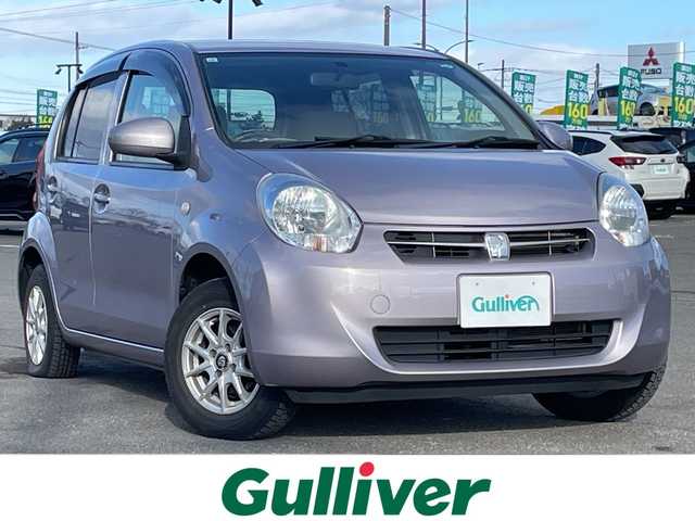 トヨタ パッソ X ユルリ 道央・札幌 2011(平23)年 5.1万km グレイッシュパープルメタリックオパール ワンオーナー/寒冷地仕様/純正ディーラーOPナビ/AM/FM/ワンセグ/ワイパーデアイサー/スマートキー/キーレスエントリー/ハロゲンヘッドライト/ヘッドライトレベライザー/電動格納ミラー/純正フロアマット/ドアバイザー/社外AW付夏タイヤ積込/155/80/R13/2018年/山4mm