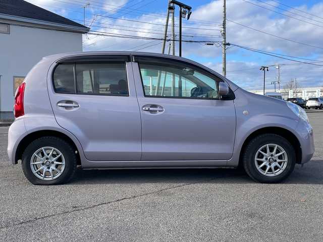 トヨタ パッソ X ユルリ 道央・札幌 2011(平23)年 5.1万km グレイッシュパープルメタリックオパール ワンオーナー/寒冷地仕様/純正ディーラーOPナビ/AM/FM/ワンセグ/ワイパーデアイサー/スマートキー/キーレスエントリー/ハロゲンヘッドライト/ヘッドライトレベライザー/電動格納ミラー/純正フロアマット/ドアバイザー/社外AW付夏タイヤ積込/155/80/R13/2018年/山4mm