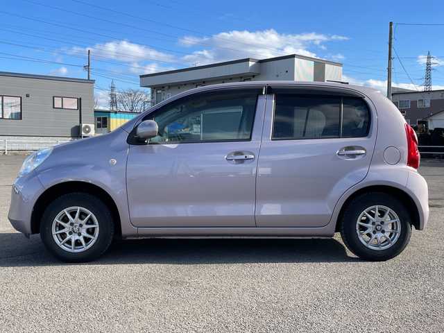 トヨタ パッソ X ユルリ 道央・札幌 2011(平23)年 5.1万km グレイッシュパープルメタリックオパール ワンオーナー/寒冷地仕様/純正ディーラーOPナビ/AM/FM/ワンセグ/ワイパーデアイサー/スマートキー/キーレスエントリー/ハロゲンヘッドライト/ヘッドライトレベライザー/電動格納ミラー/純正フロアマット/ドアバイザー/社外AW付夏タイヤ積込/155/80/R13/2018年/山4mm