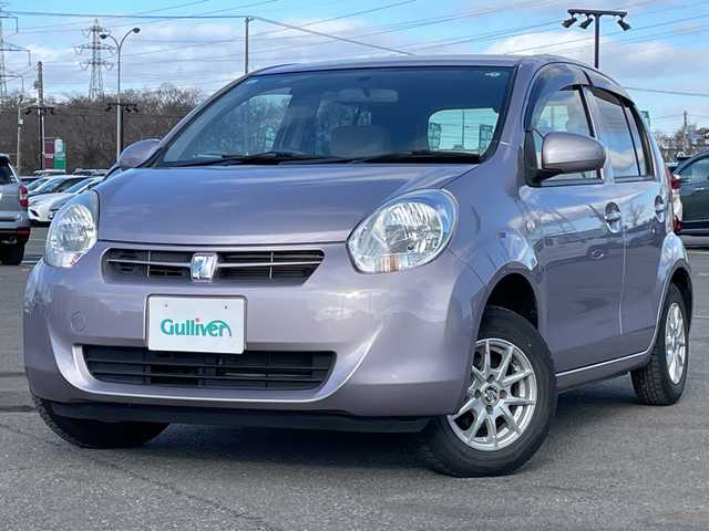 トヨタ パッソ X ユルリ 道央・札幌 2011(平23)年 5.1万km グレイッシュパープルメタリックオパール ワンオーナー/寒冷地仕様/純正ディーラーOPナビ/AM/FM/ワンセグ/ワイパーデアイサー/スマートキー/キーレスエントリー/ハロゲンヘッドライト/ヘッドライトレベライザー/電動格納ミラー/純正フロアマット/ドアバイザー/社外AW付夏タイヤ積込/155/80/R13/2018年/山4mm