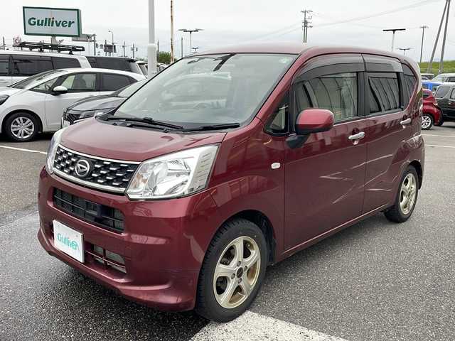 ダイハツ ムーヴ X SA 新潟県 2015(平27)年 8.6万km ファイアークォーツレッドM スタッドレスタイヤ/夏タイヤ積載/バックカメラ/ABS/横滑り防止/コーナーセンサー（後ろのみ）/オートライト/シガーソケット/USB入力端子/SDナビ/純正ETC/純正フロアマット/ドアバイザー