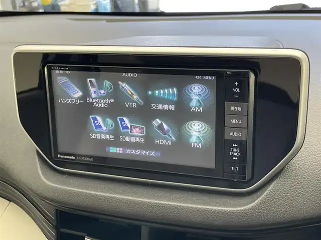 ダイハツ ムーヴ X 愛知県 2016(平28)年 7.4万km パールホワイトⅢ 社外ナビ　フルセグＴＶ　Ｂｌｕｅｔｏｏｔｈ　ＤＶＤ　バックカメラ　ＥＴＣ　プッシュスタート　オートライト　エコアイドル　純正フロアマット　純正１４インチアルミホイール　ドアバイザー　電格ミラー　禁煙車