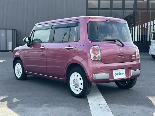 スズキ ラパン ショコラ X 鹿児島県 2014(平26)年 6.7万km カシスピンクパールメタリック 禁煙車/純正ナビ（CN-R301Z）/フルセグTV/純正ETC/オートライト/キセノンヘッドライト/アイドリングストップ/純正フロアマット/純正14インチアルミホイール/ドアバイザー/プッシュスタート/スマートキー/運転席オートウィンドウ/パワーウィンドウ/パワーステアリング/盗難防止装置