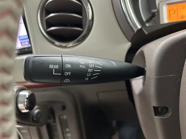 スズキ ラパン ショコラ X 鹿児島県 2014(平26)年 6.7万km カシスピンクパールメタリック 禁煙車/純正ナビ（CN-R301Z）/フルセグTV/純正ETC/オートライト/キセノンヘッドライト/アイドリングストップ/純正フロアマット/純正14インチアルミホイール/ドアバイザー/プッシュスタート/スマートキー/運転席オートウィンドウ/パワーウィンドウ/パワーステアリング/盗難防止装置