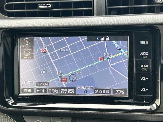 トヨタ アクア S 岡山県 2015(平27)年 4.7万km コバルトブルーメタリック 登録時走行距離46725km/純正ナビ　/フルセグTV/(AM.FM.TV.CD.DVD.BT)/バックカメラ　/前後ドライブレコーダー/ＥＴＣ　/シートヒーター　/横滑り防止装置　/盗難防止　/オートライト　/Ｂｌｕｅｔｏｏｔｈ　/純正フロアマット　　/ミュージックサーバー(SD)